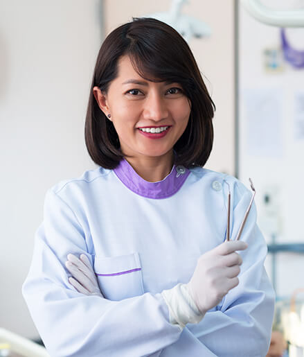 smiling dentist